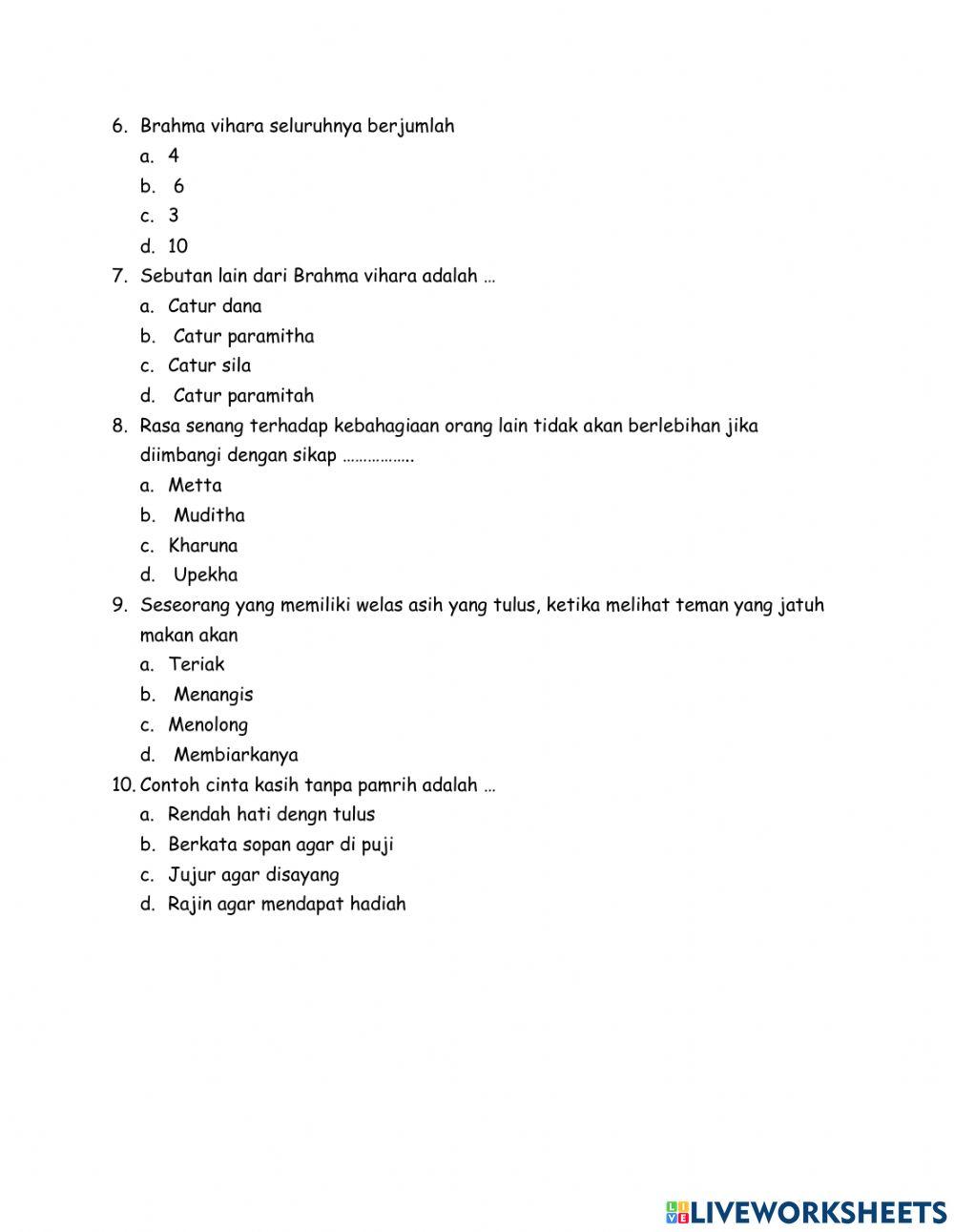 Mid semester buddha grade 4