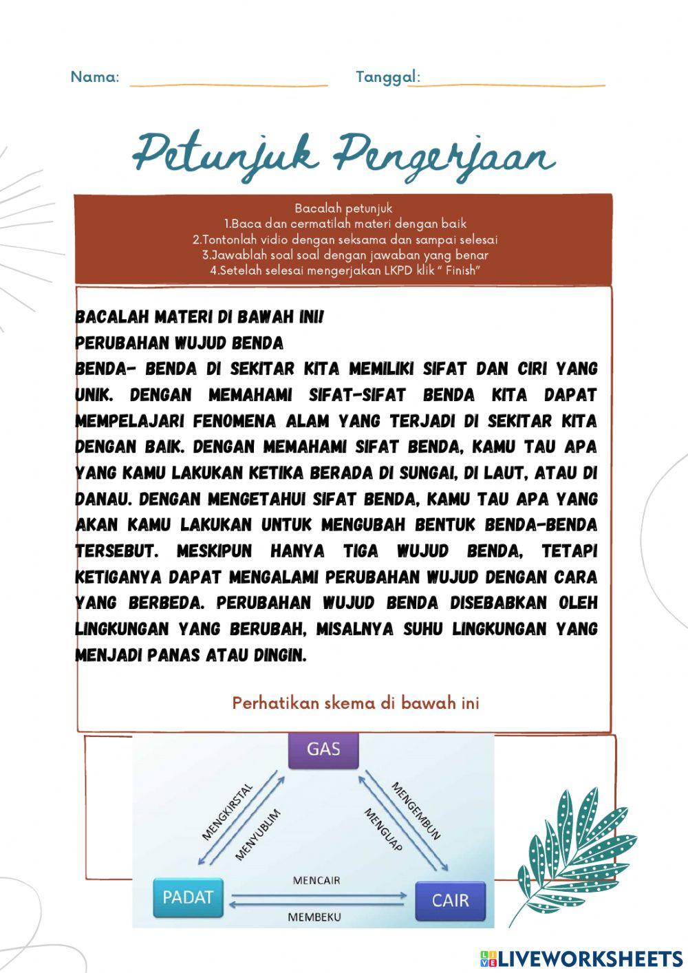 Perubahan wujud benda