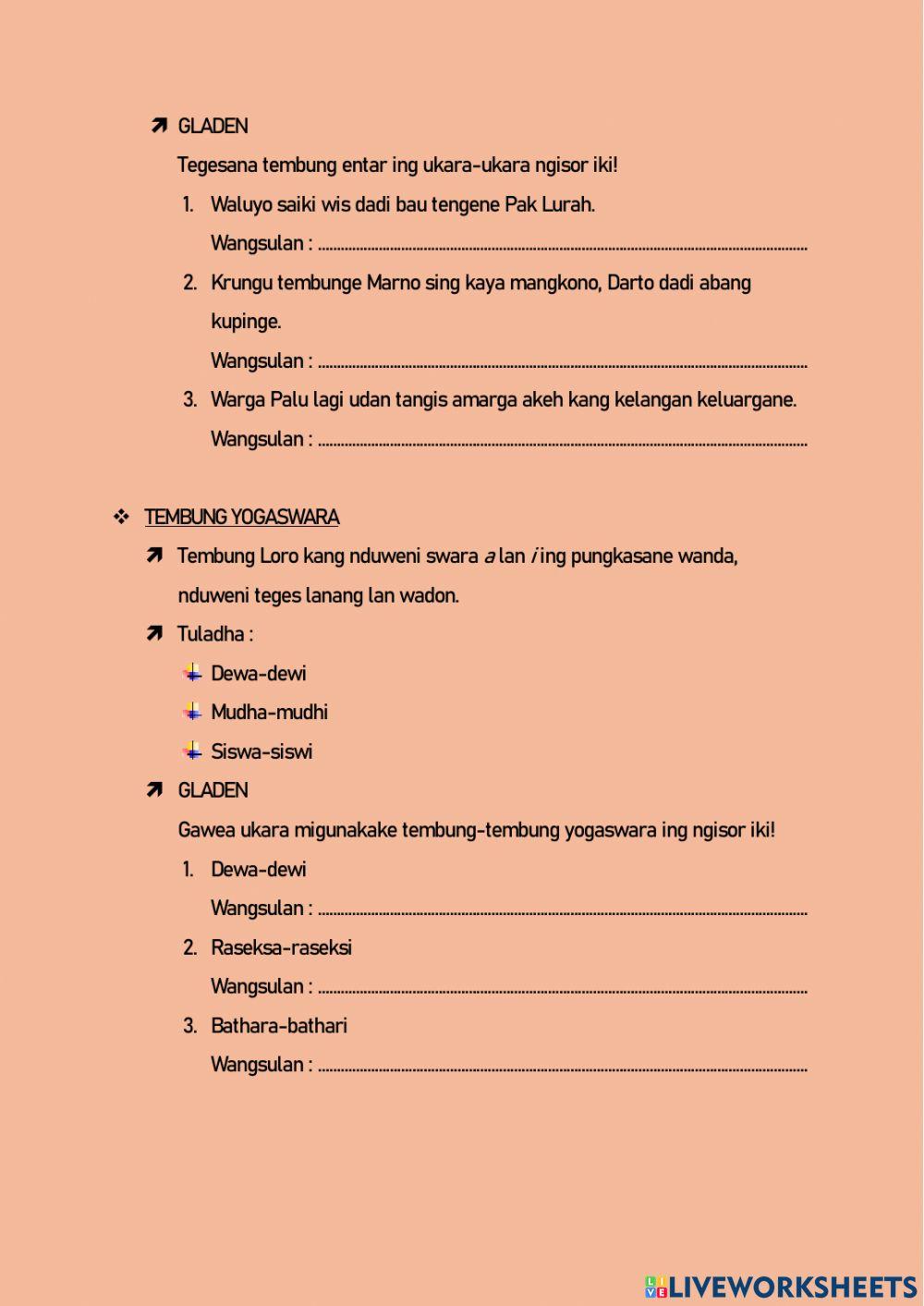 Gladen Basa Rinengga