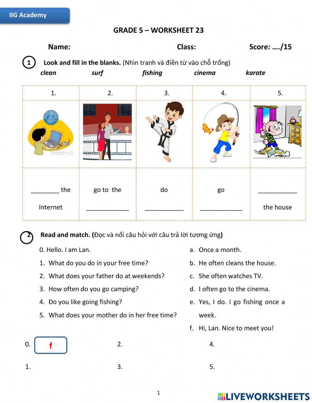 IIG-Grade 5-Worksheet 23