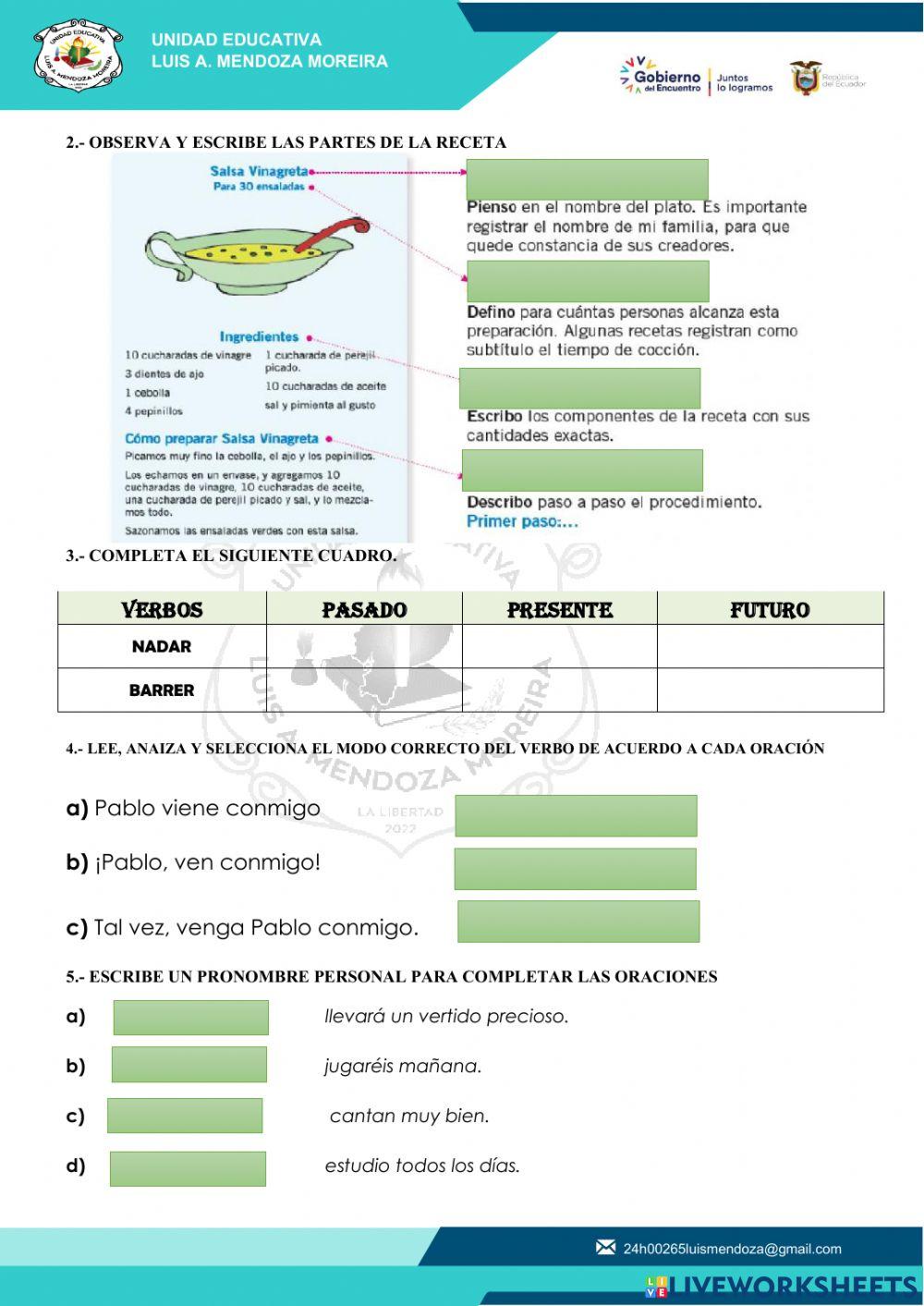 Examen final septimo