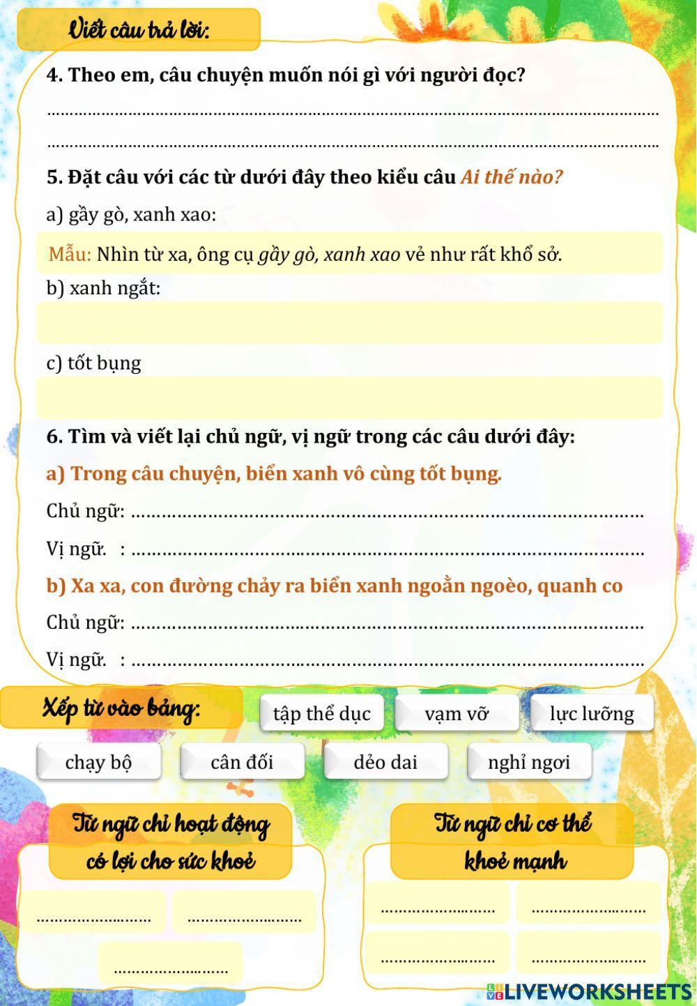 Ôn tập cuối tuần 21