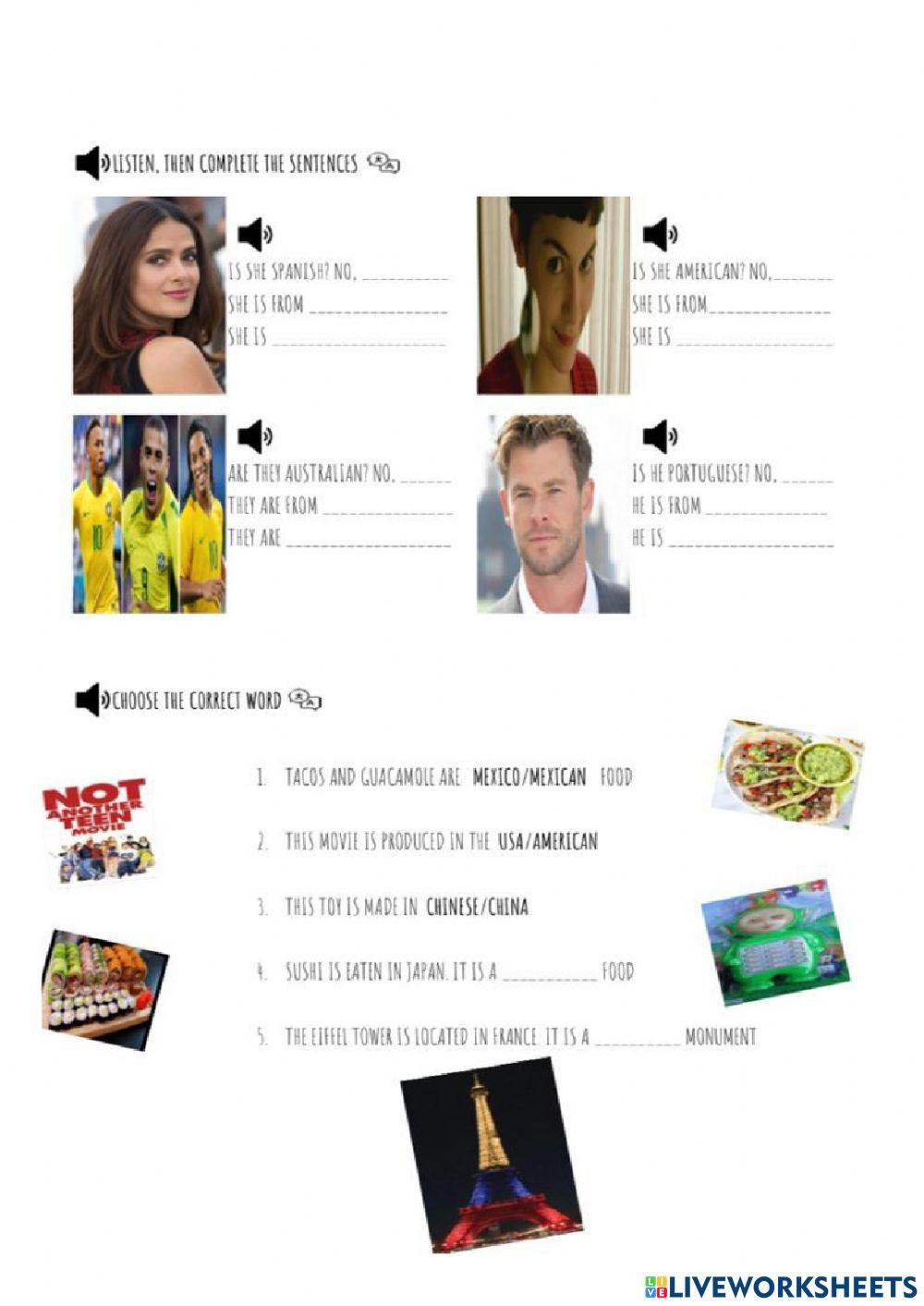 Verb to be -Nationalities-