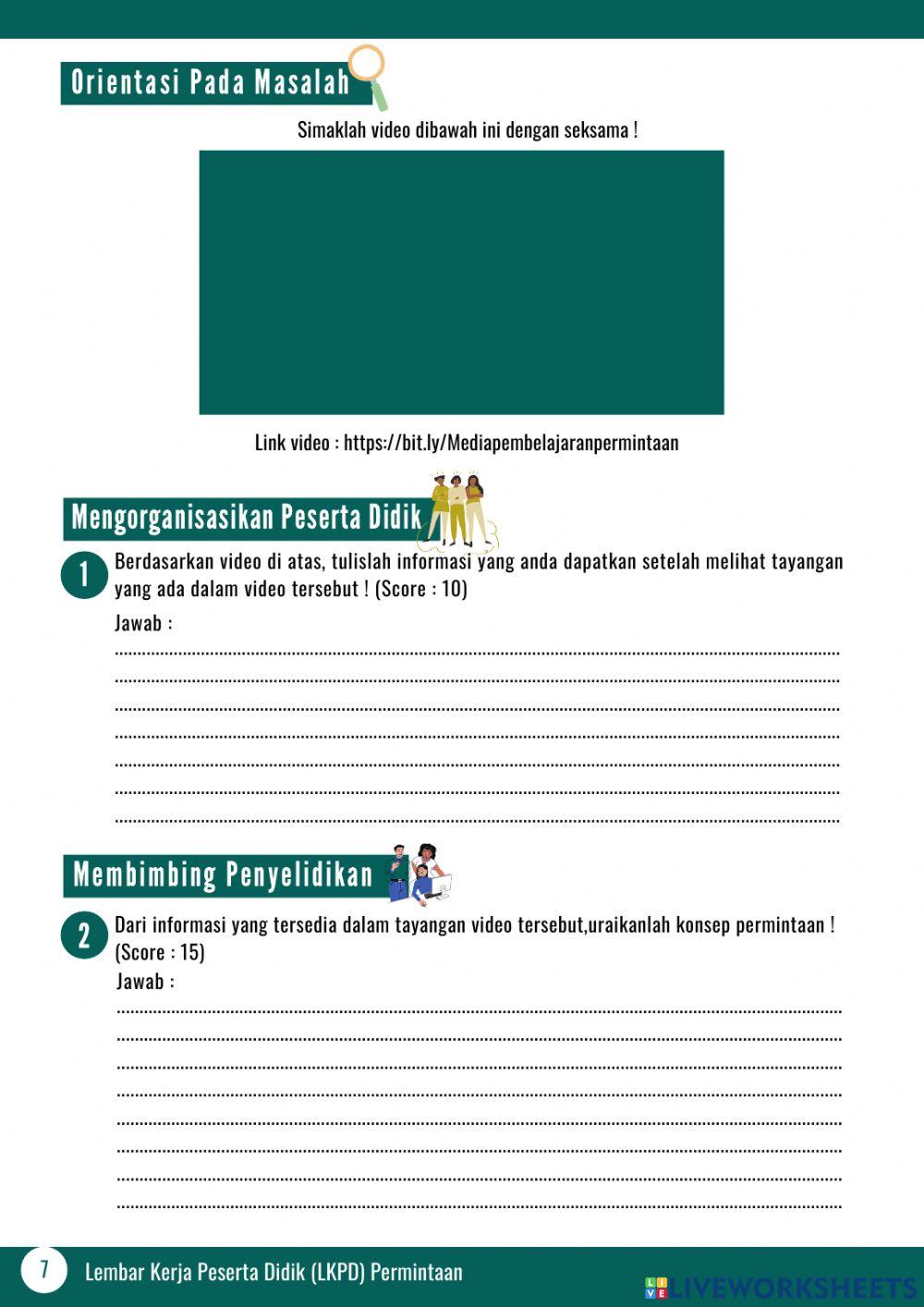 LKPD Permintaan Kelas 7