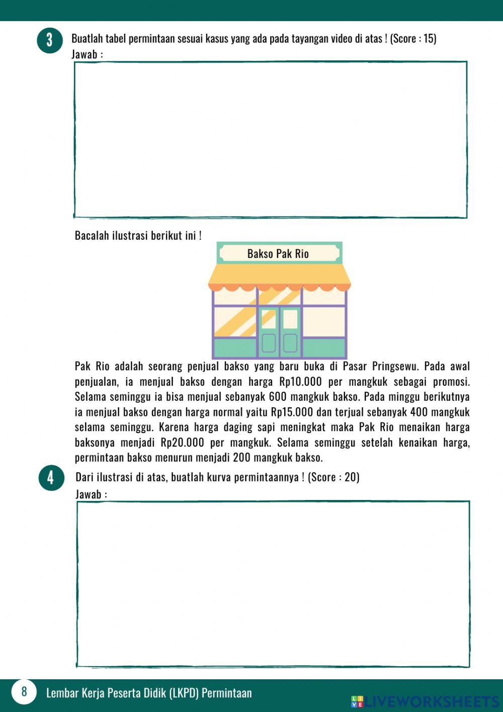 LKPD Permintaan Kelas 7