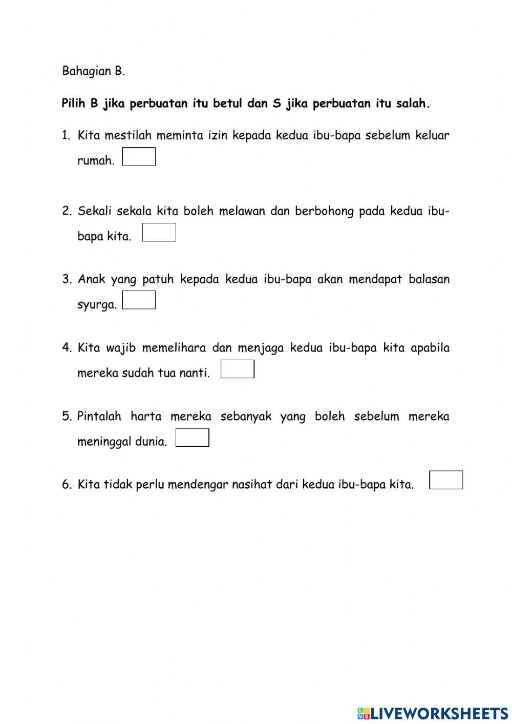 Sikap Patuh dan Taat kepada Kedua Ibu Bapa Sikap Patuh dan Taat kepada Kedua Ibu Bapa