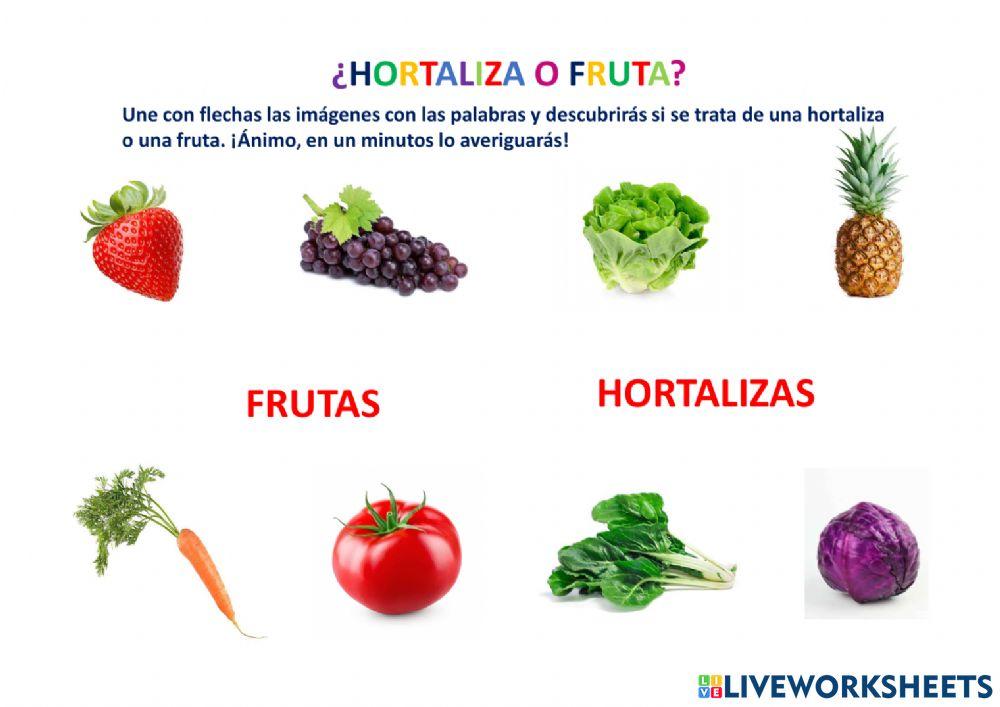 ¿Frutas y hortalizas ?