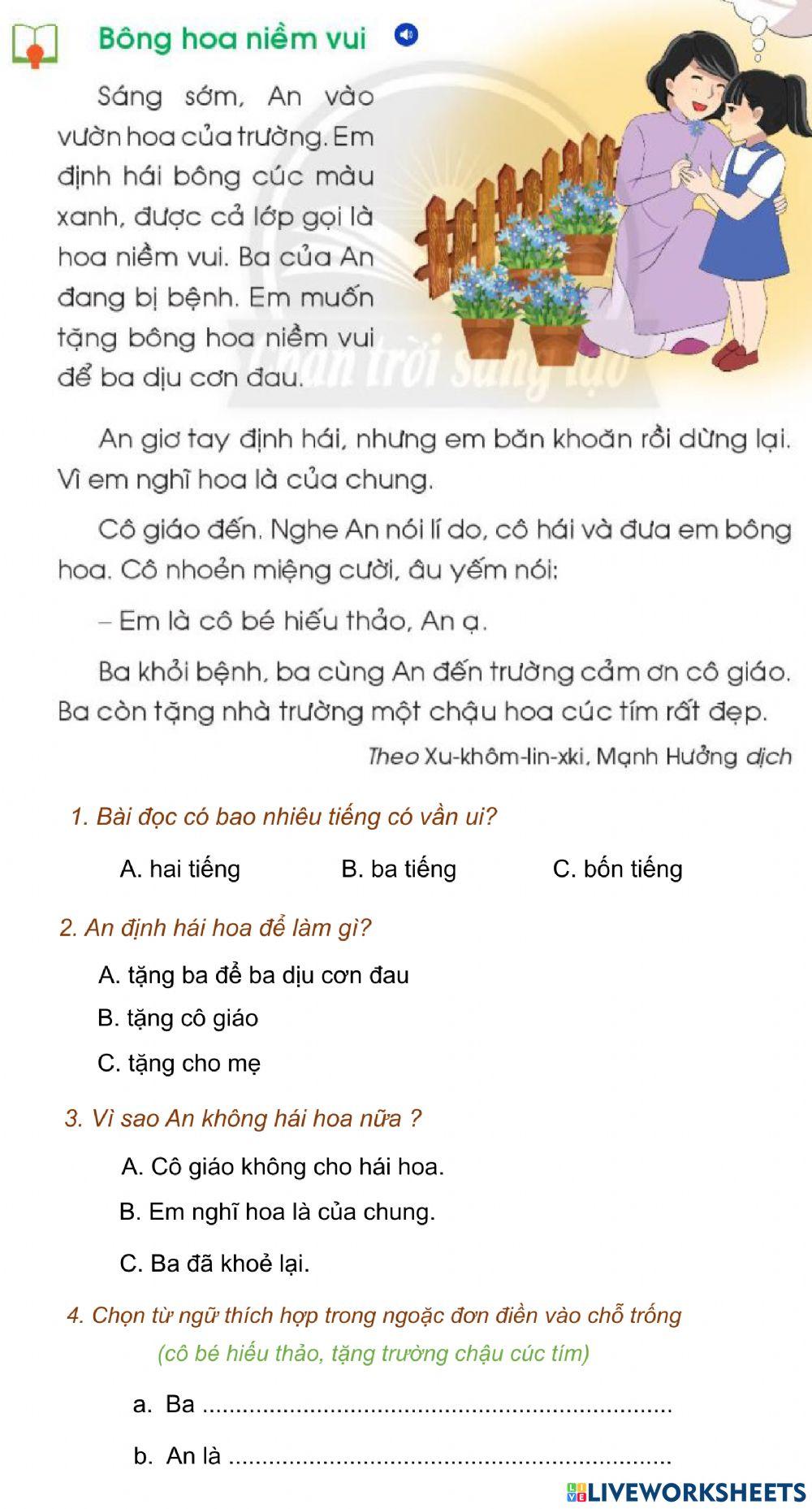Bông hoa niềm vui Bông hoa niềm vui