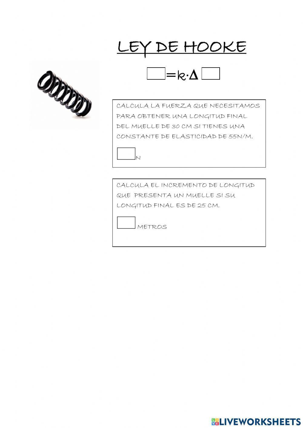 Ley de hooke