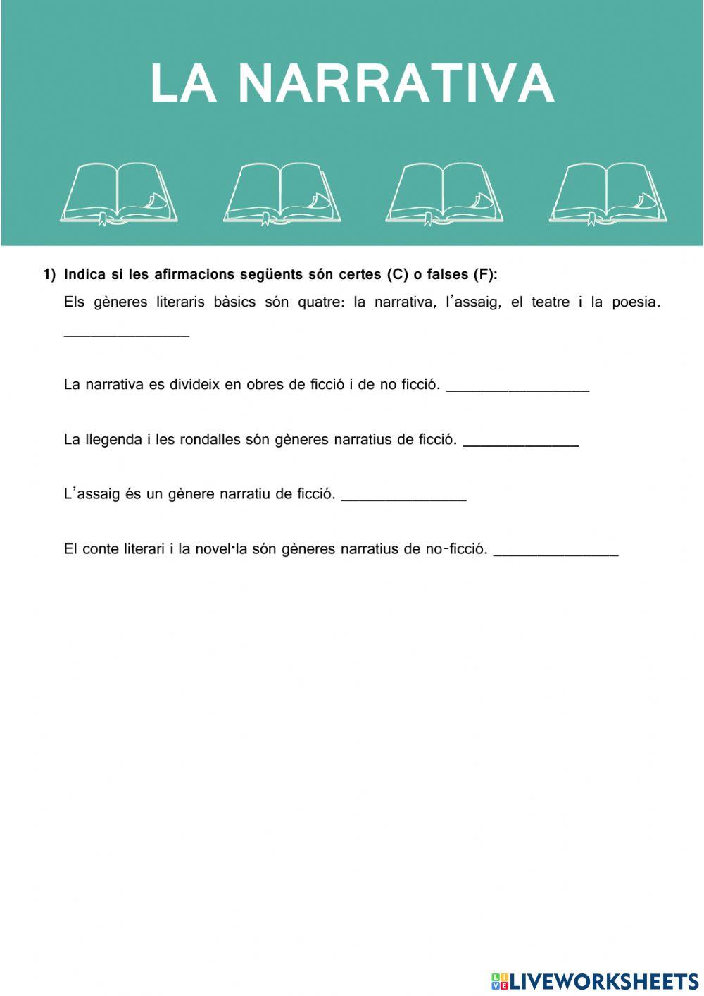 Exercicis narrativa i poesia