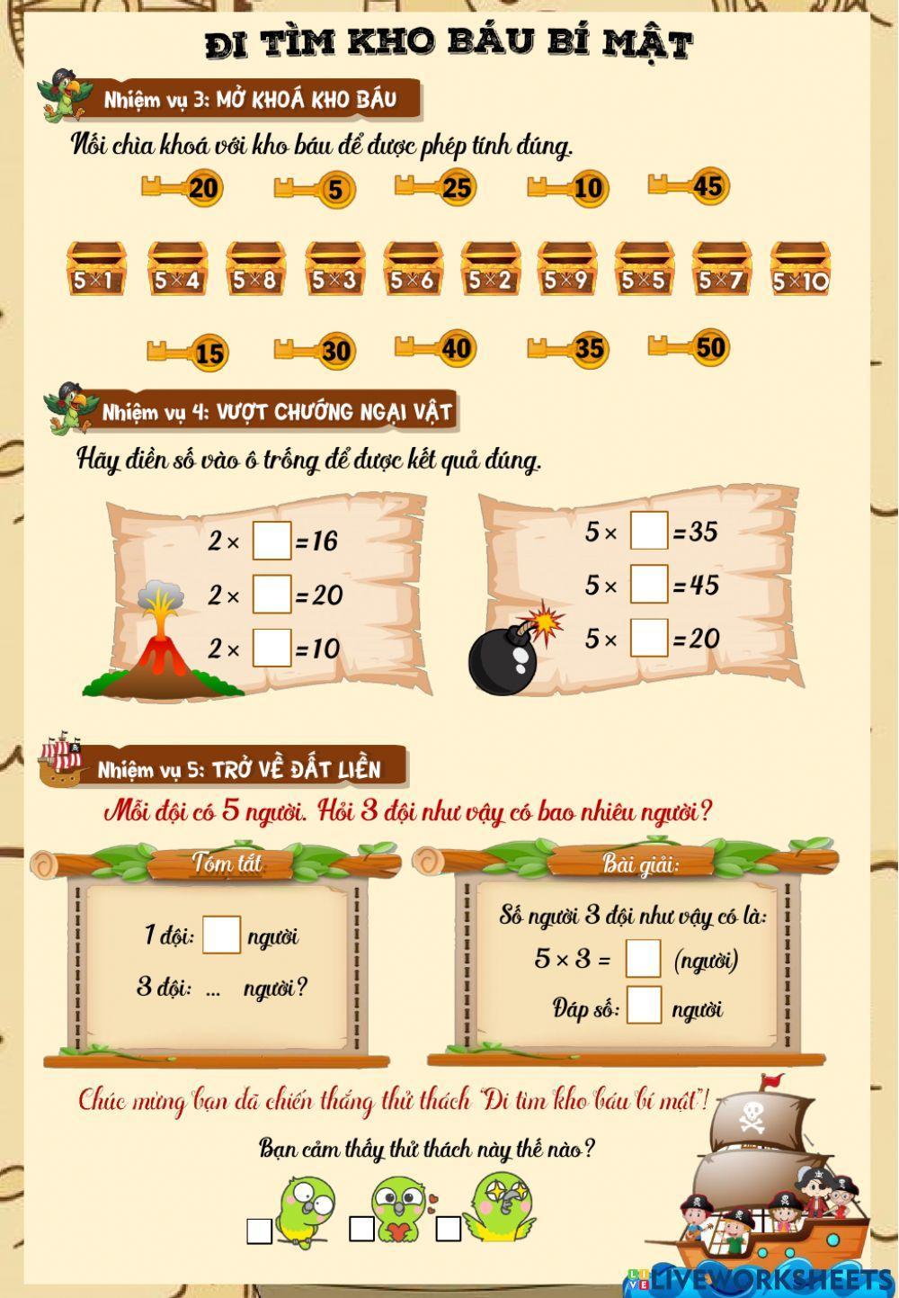 Lớp 2 - Toán - Tuần 20