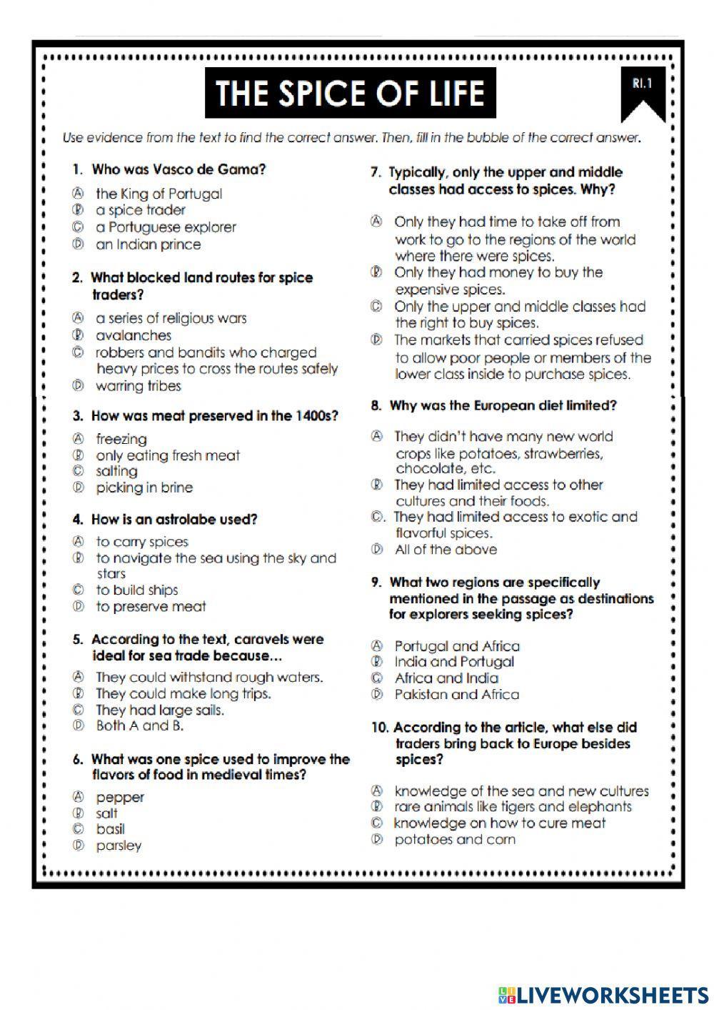 Reading Comprehension