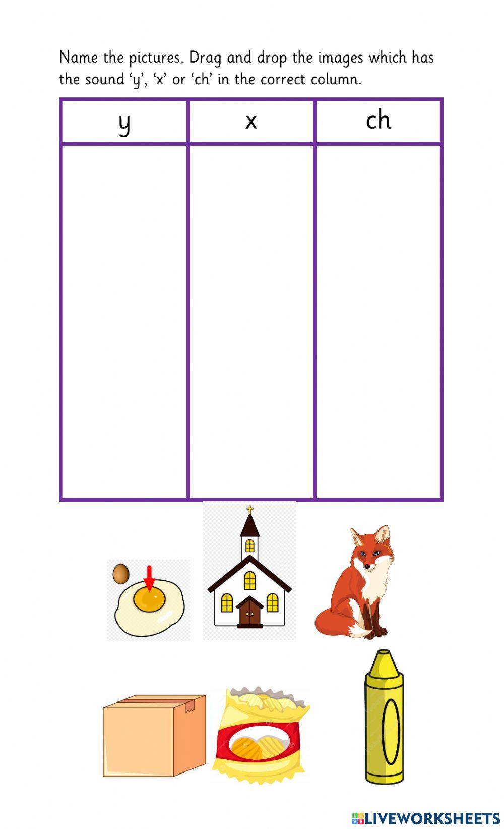 Jolly Phonics Group 6 - y x ch Jolly Phonics Group 6 - y x ch