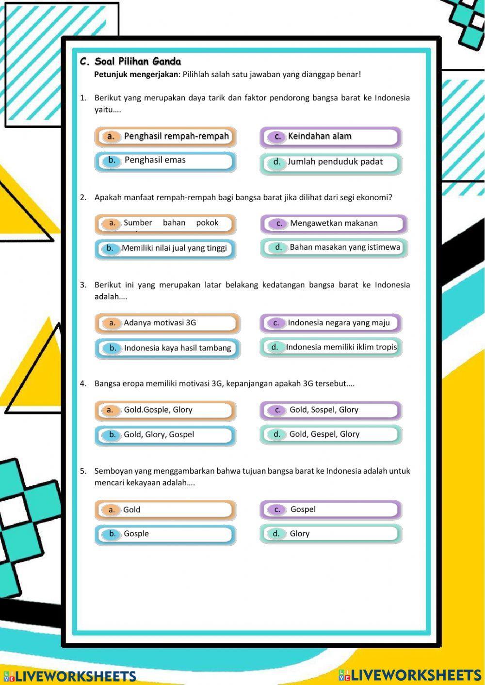 Kedatangan bangsa barat ke indonesia
