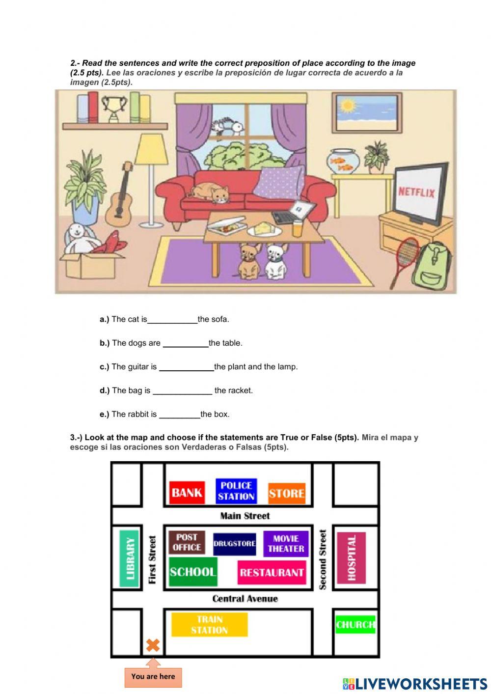 Topic 5: Prepositions of place and Giving directions