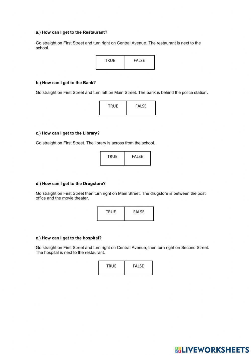 Topic 5: Prepositions of place and Giving directions