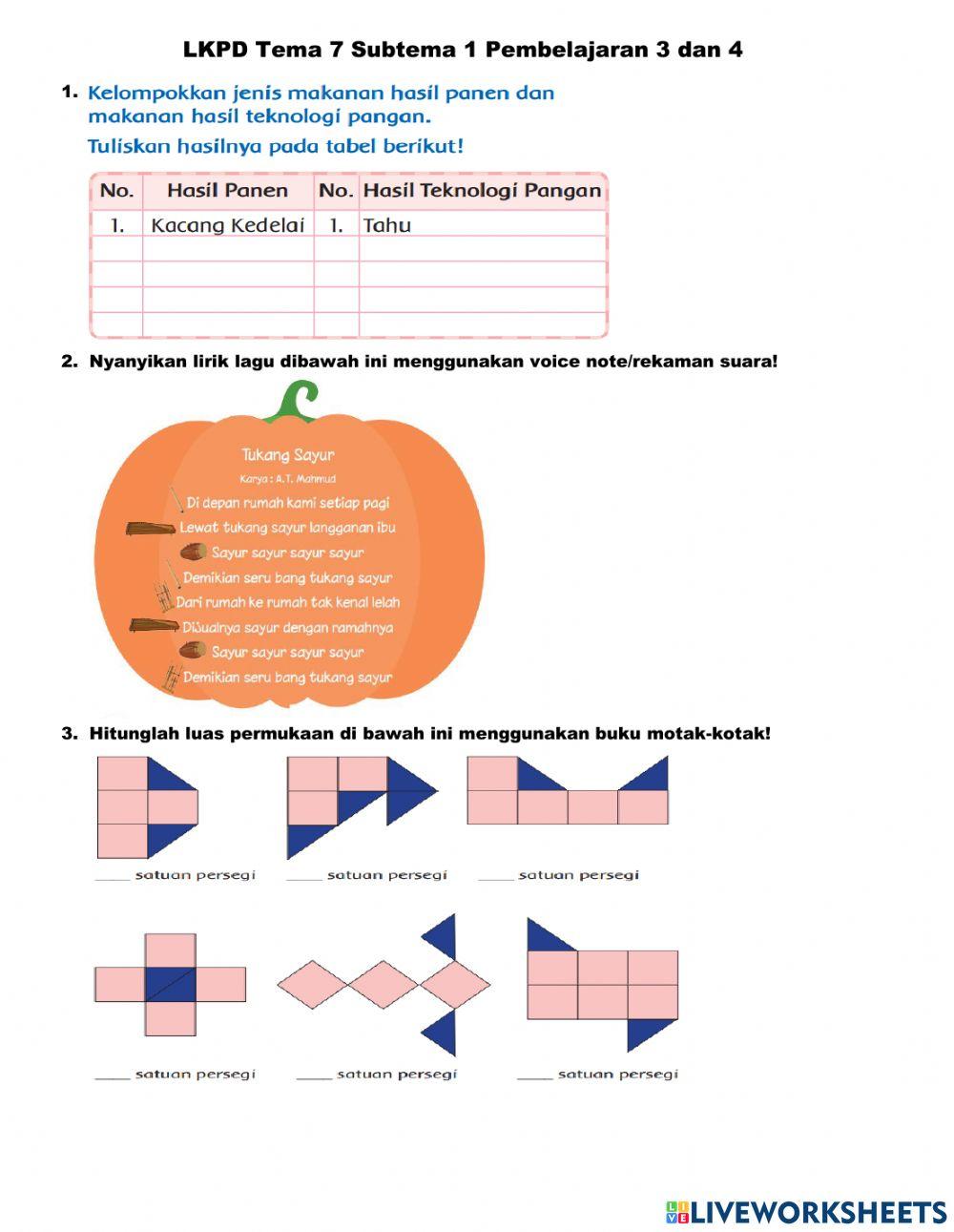 Lkpd tema 7 st 1 pb 3 dan 4