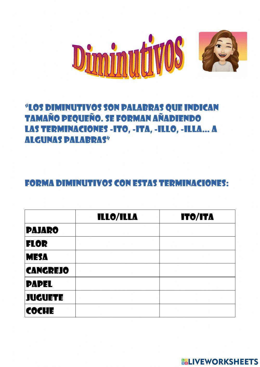 Diminutivos