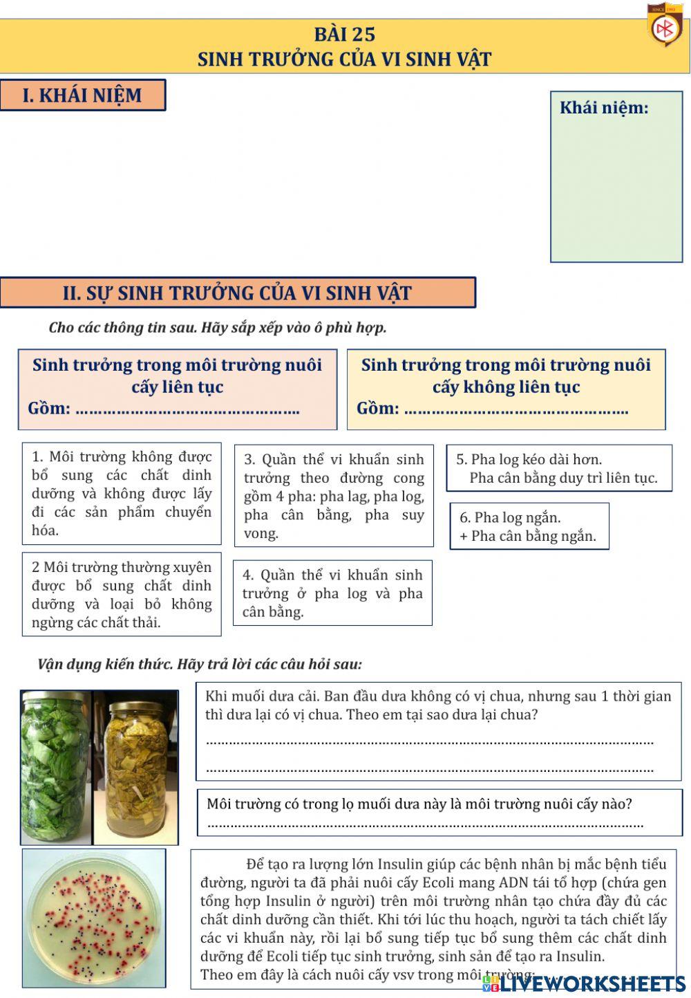 Bài 25 sinh học 10