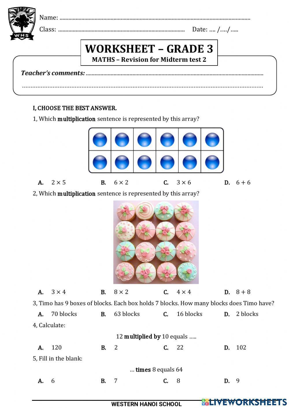 Revision for Midterm test 2
