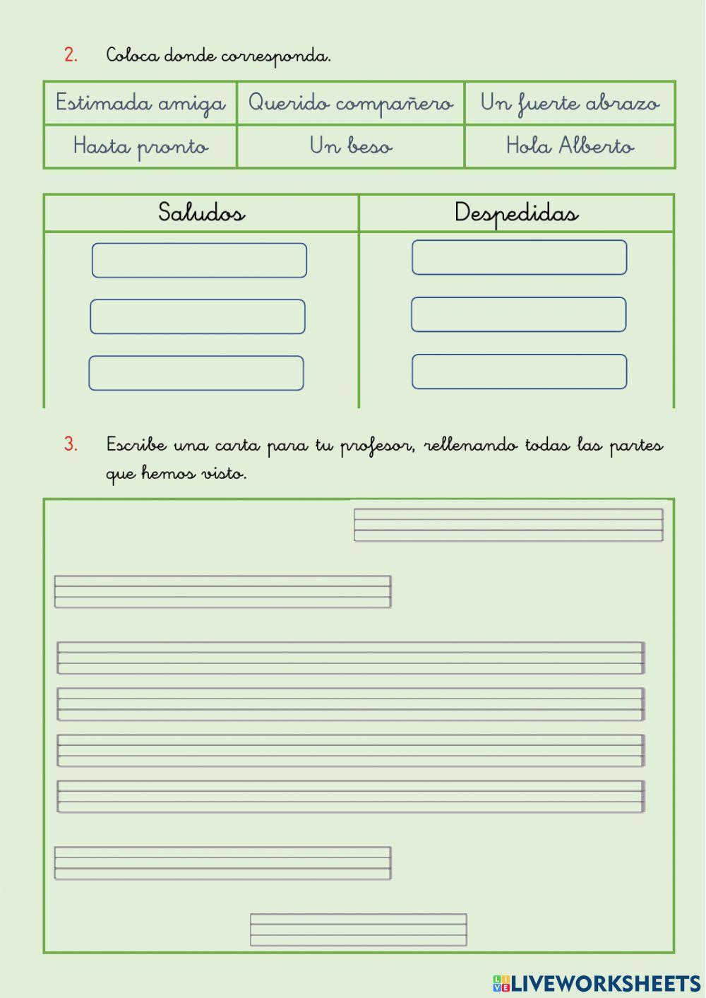 Escritura - La carta