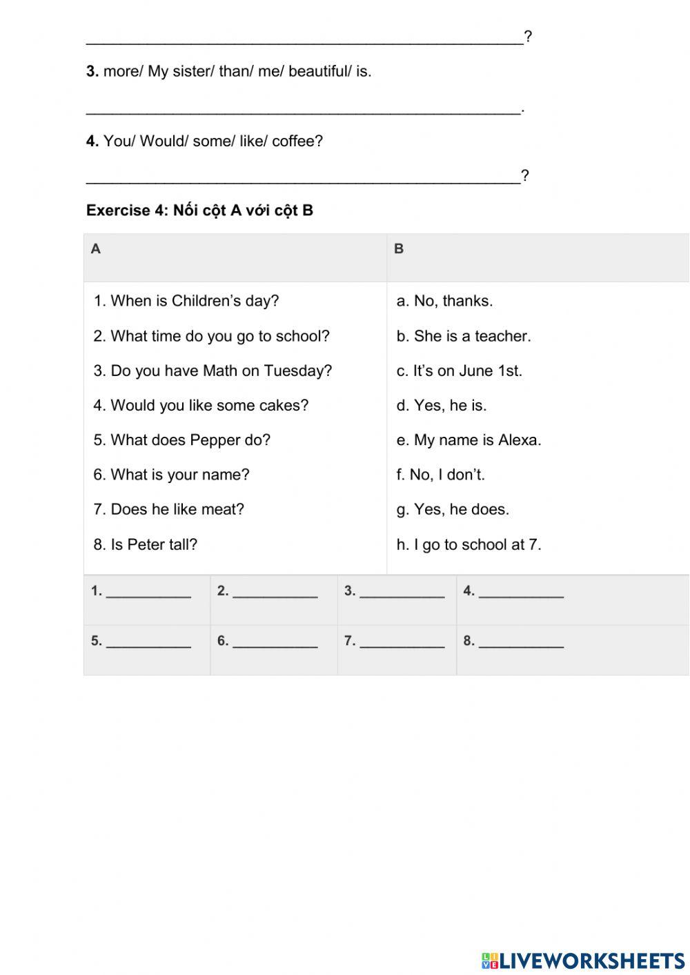 2nd Midterm test Grade 4
