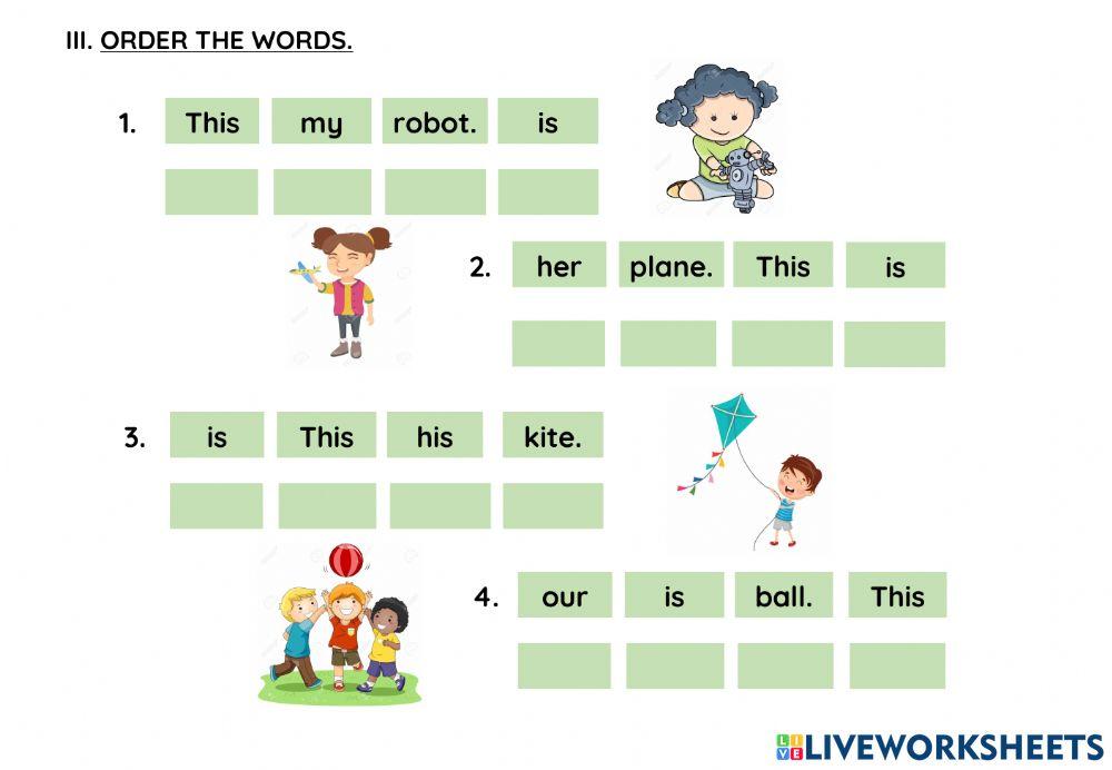 Week 30 - Grade 1- liveworksheet