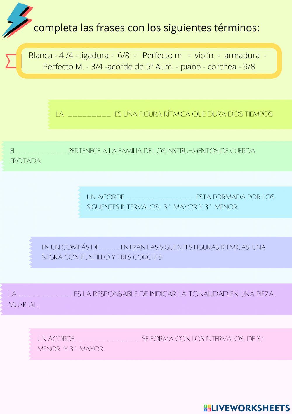 Ejercicio 1 de música