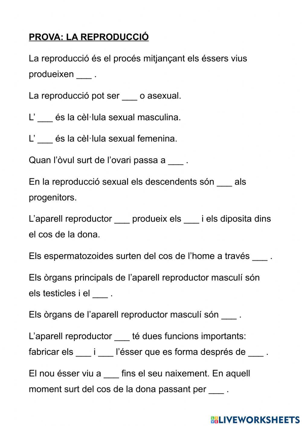 Reproducció: prova