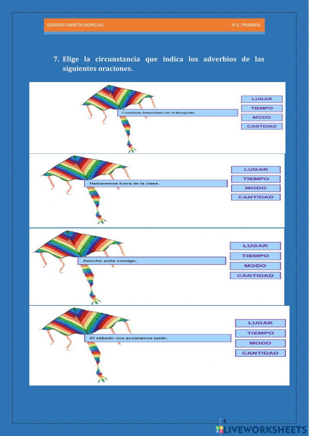 Taller de gramática. Ficha 8.