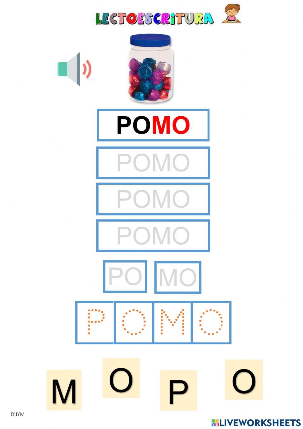 Lectoescritura M - P