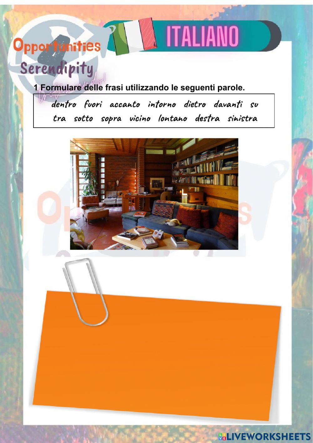 Progetto italiano, tarea 13