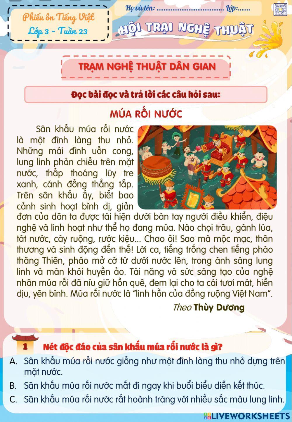 Tiếng Việt tuần 23
