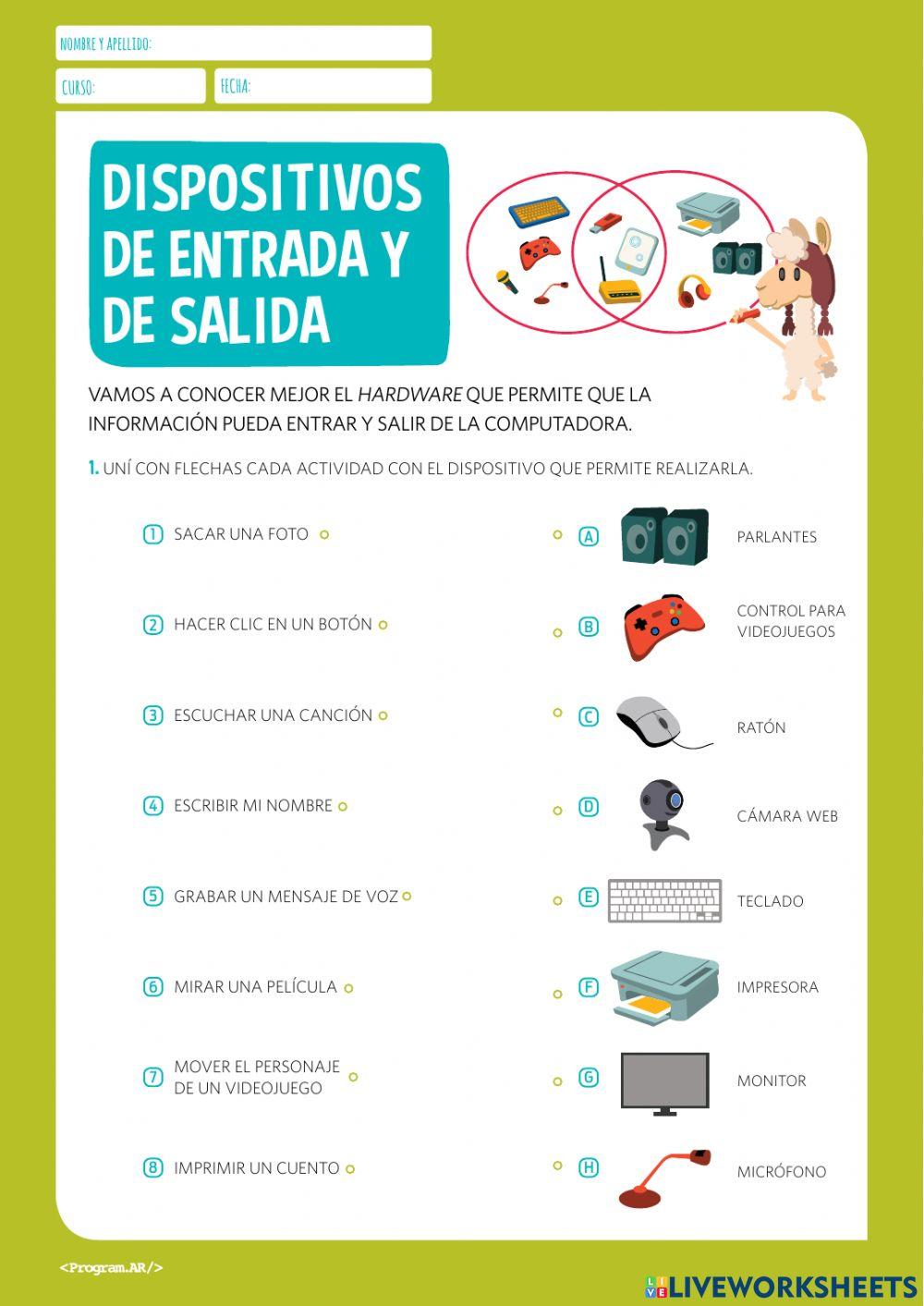 Dispositivos de entrada y salida