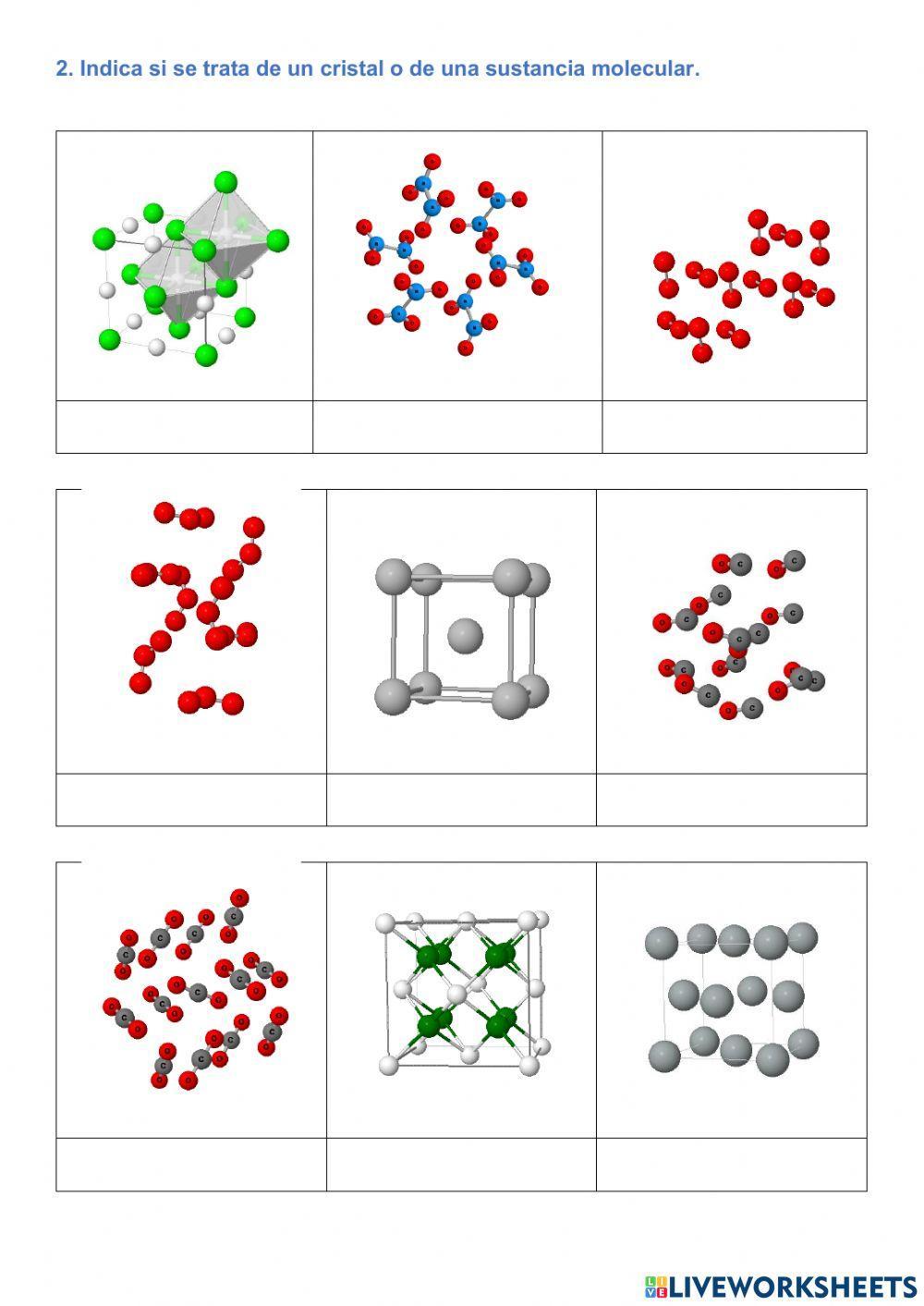 Moléculas y cristales