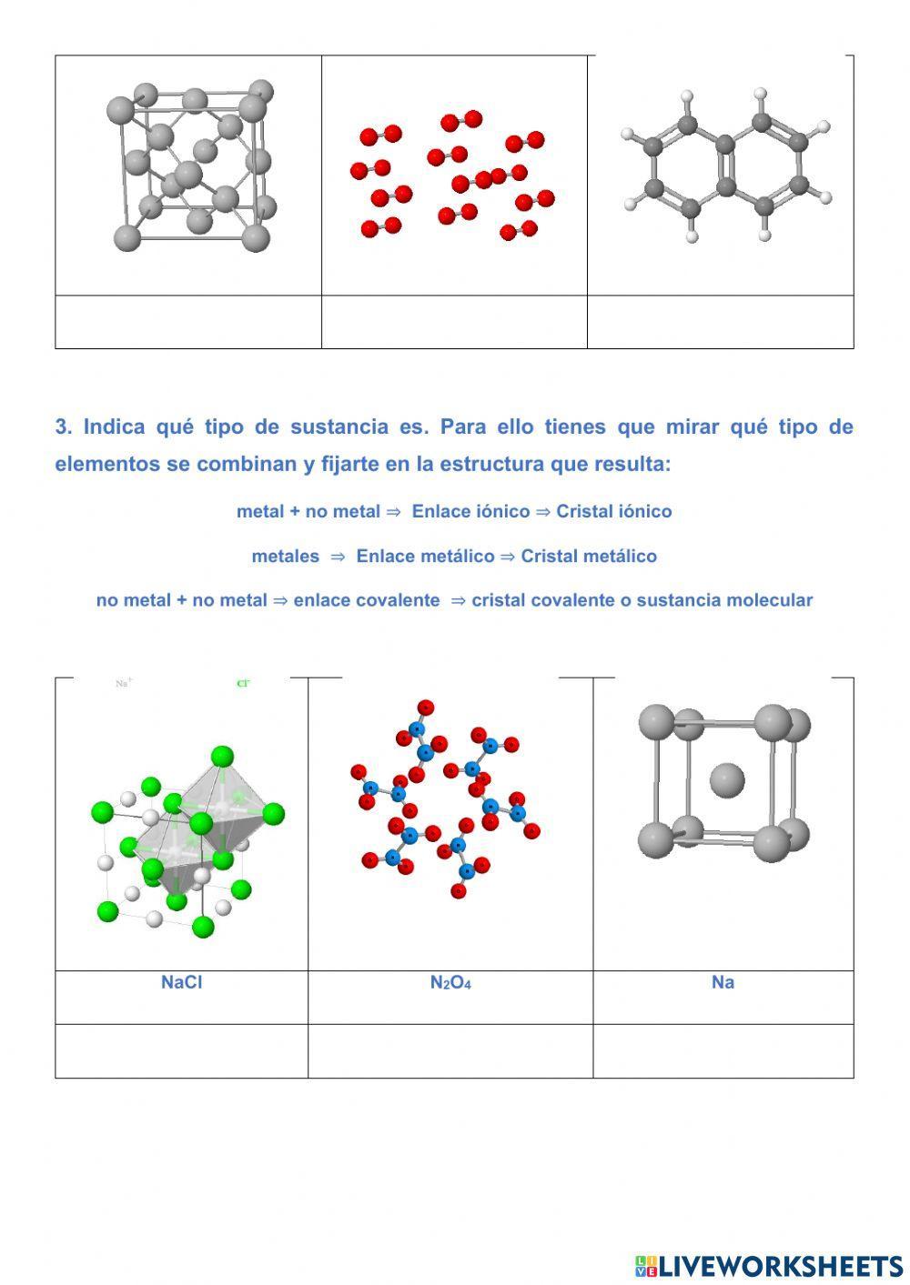Moléculas y cristales