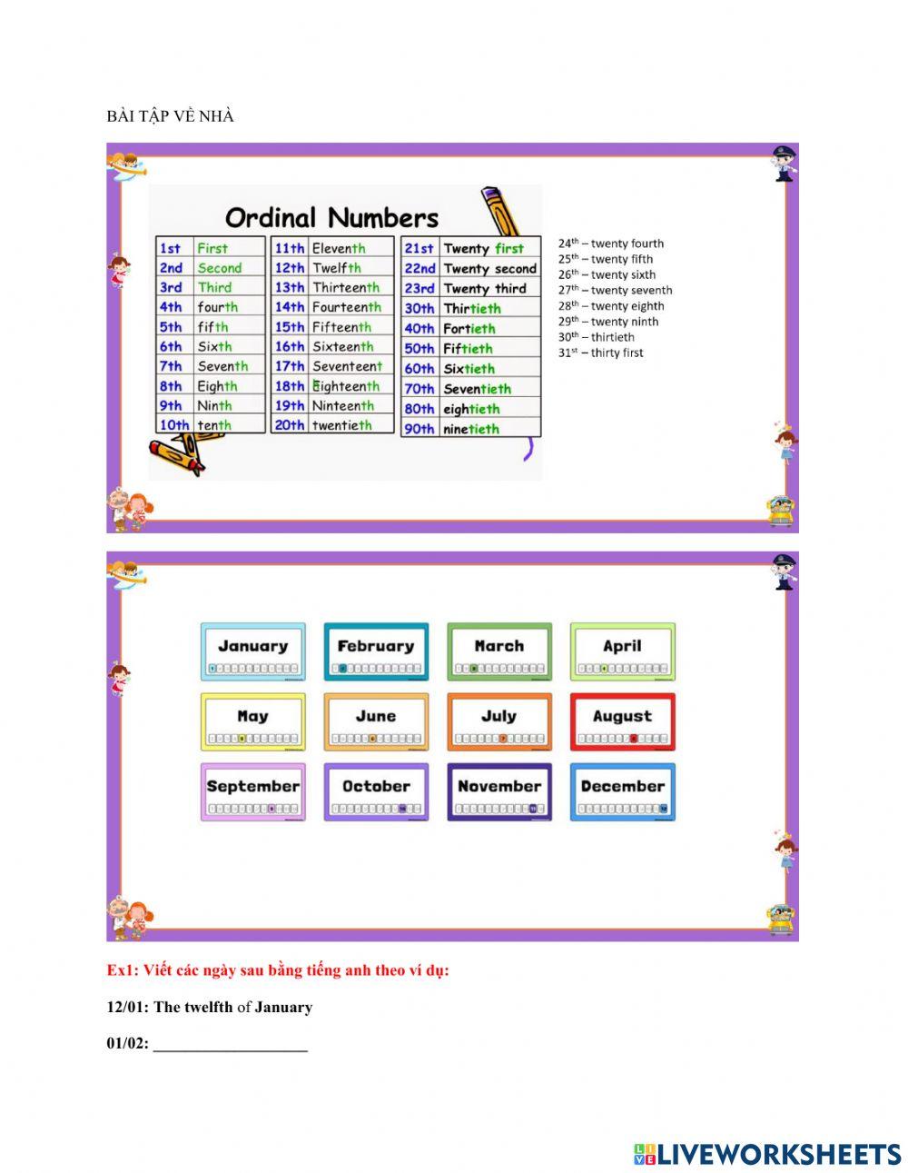 Homework: When's Children's Day?