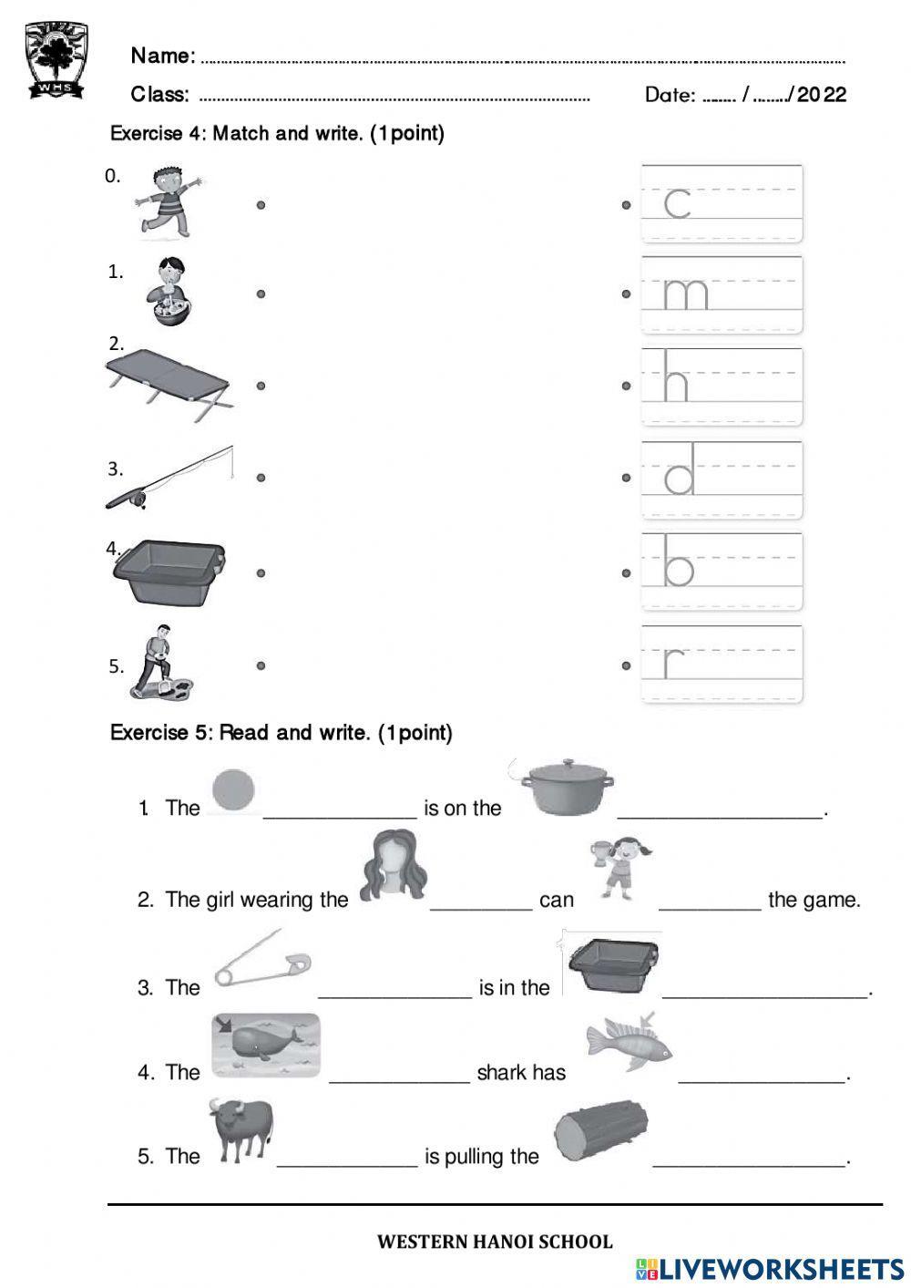 2s- midterm phonics test