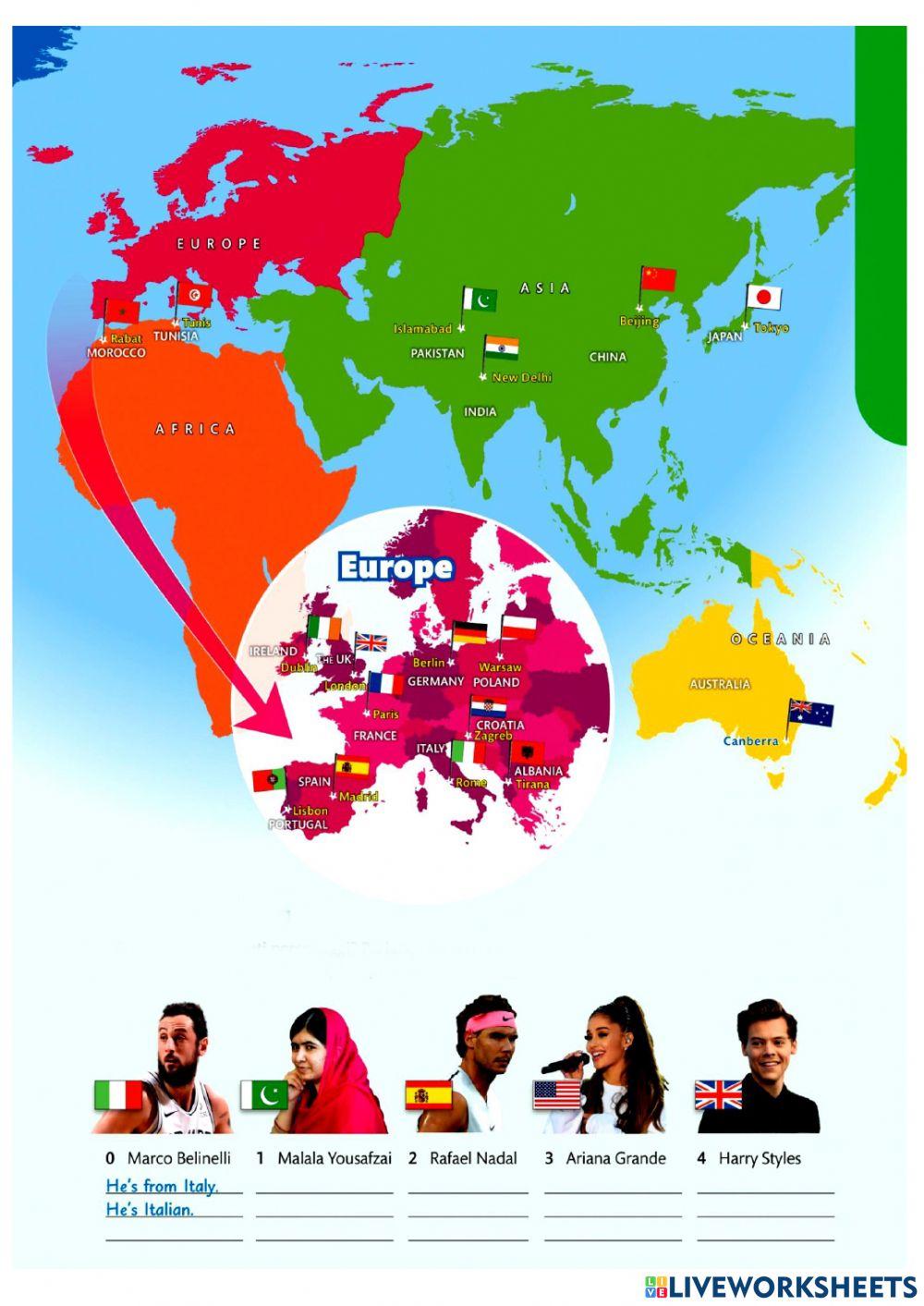 Countries and Natinalities