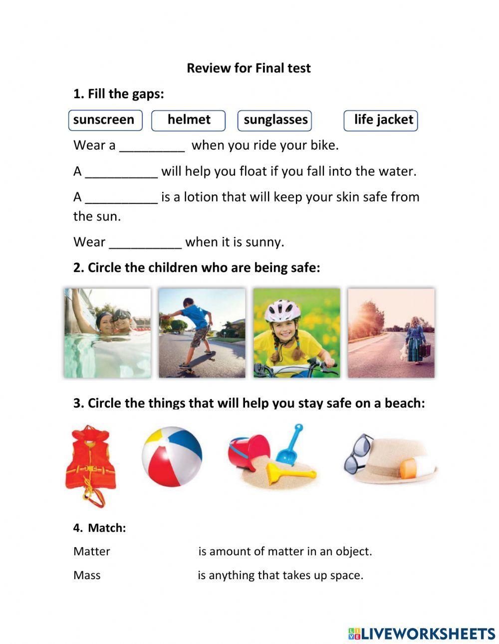 Review for Final test