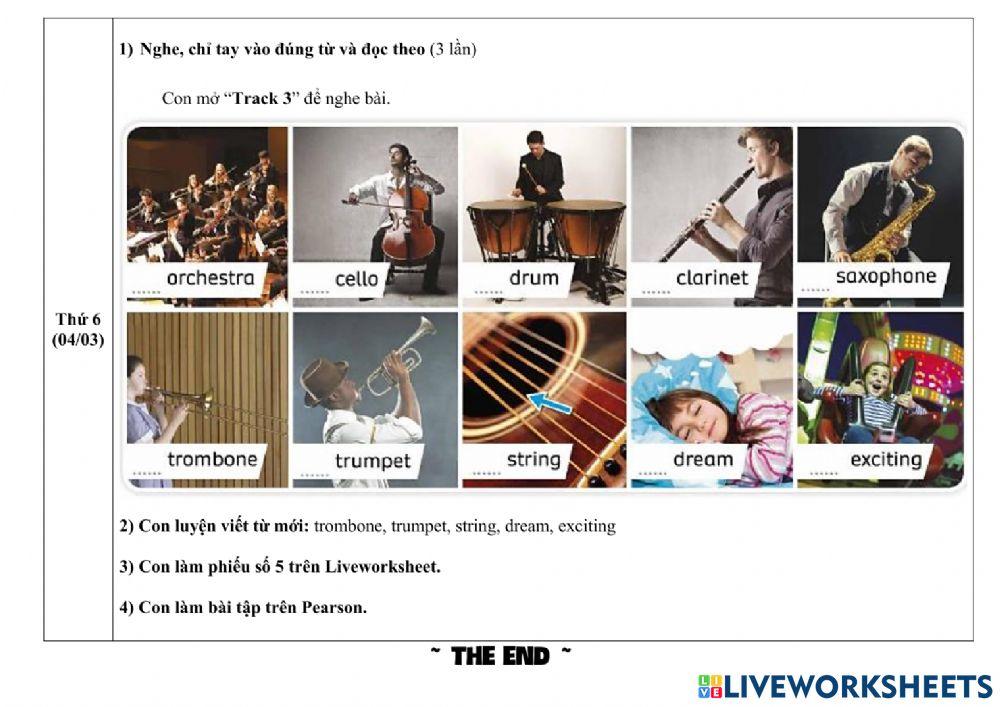 Hướng dẫn học tuần 30