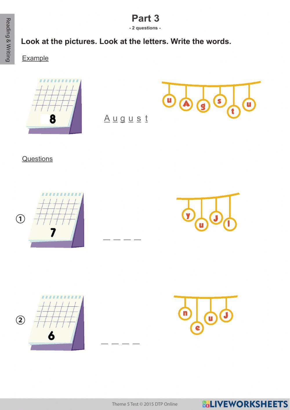 4A-Final test 1-R&W-Theme 5