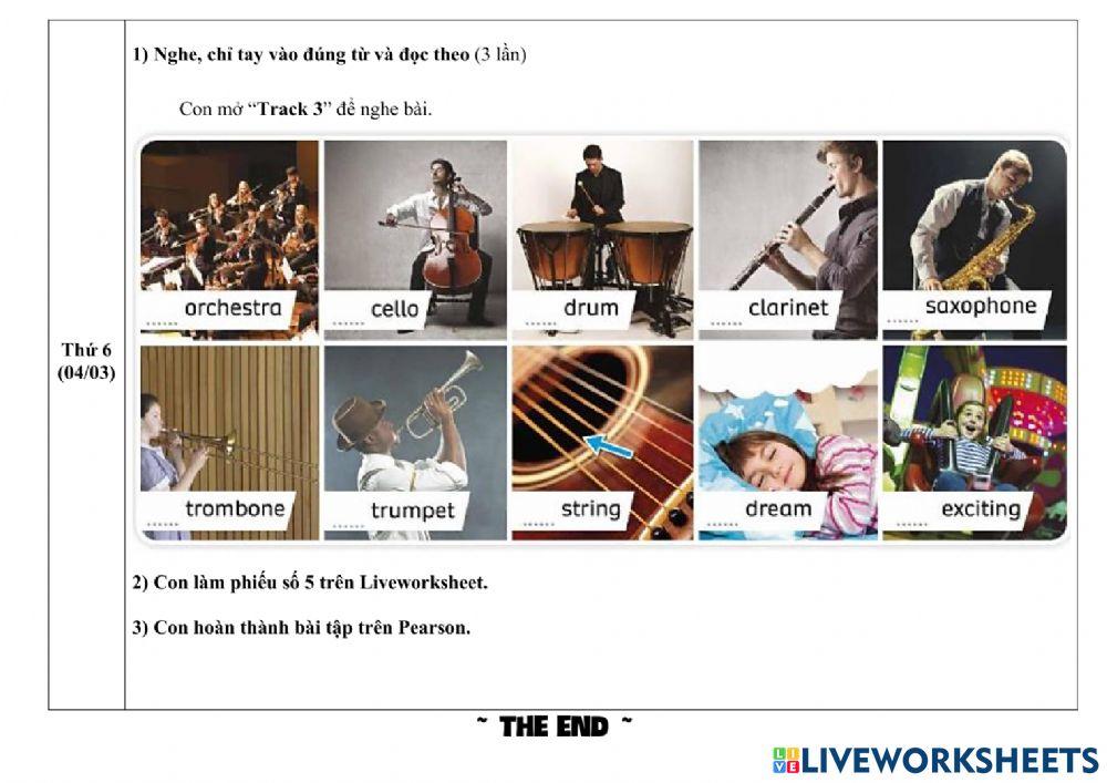 Hướng dẫn học tuần 30