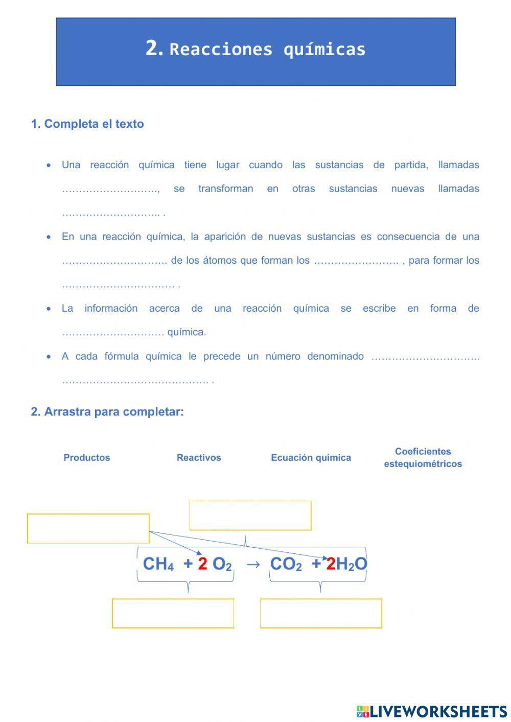 Reacciones químicas