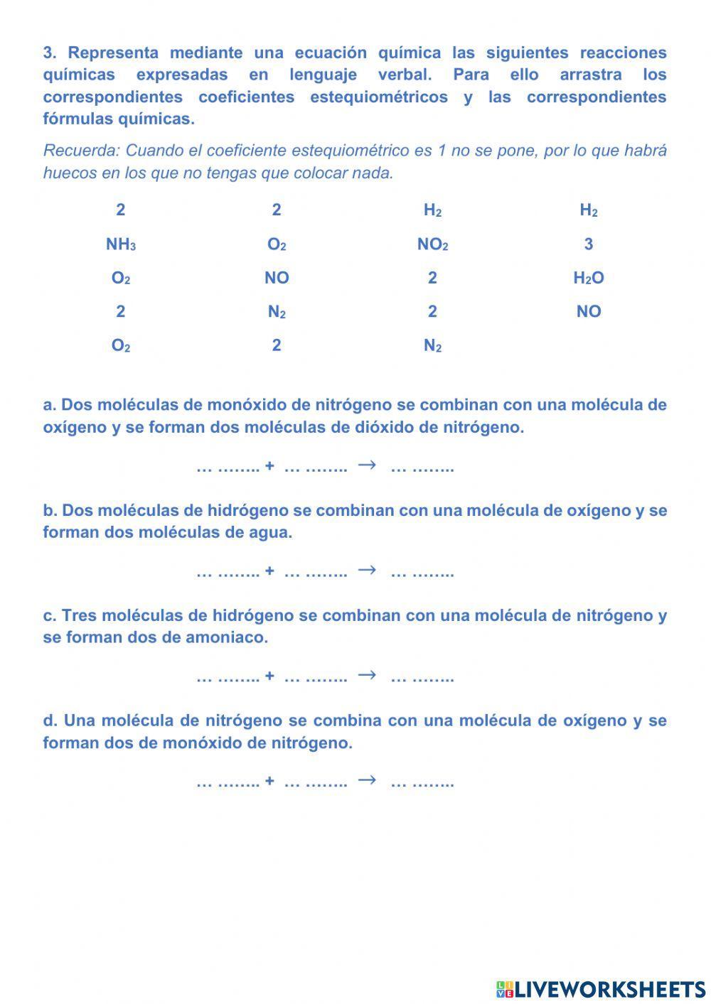 Reacciones químicas