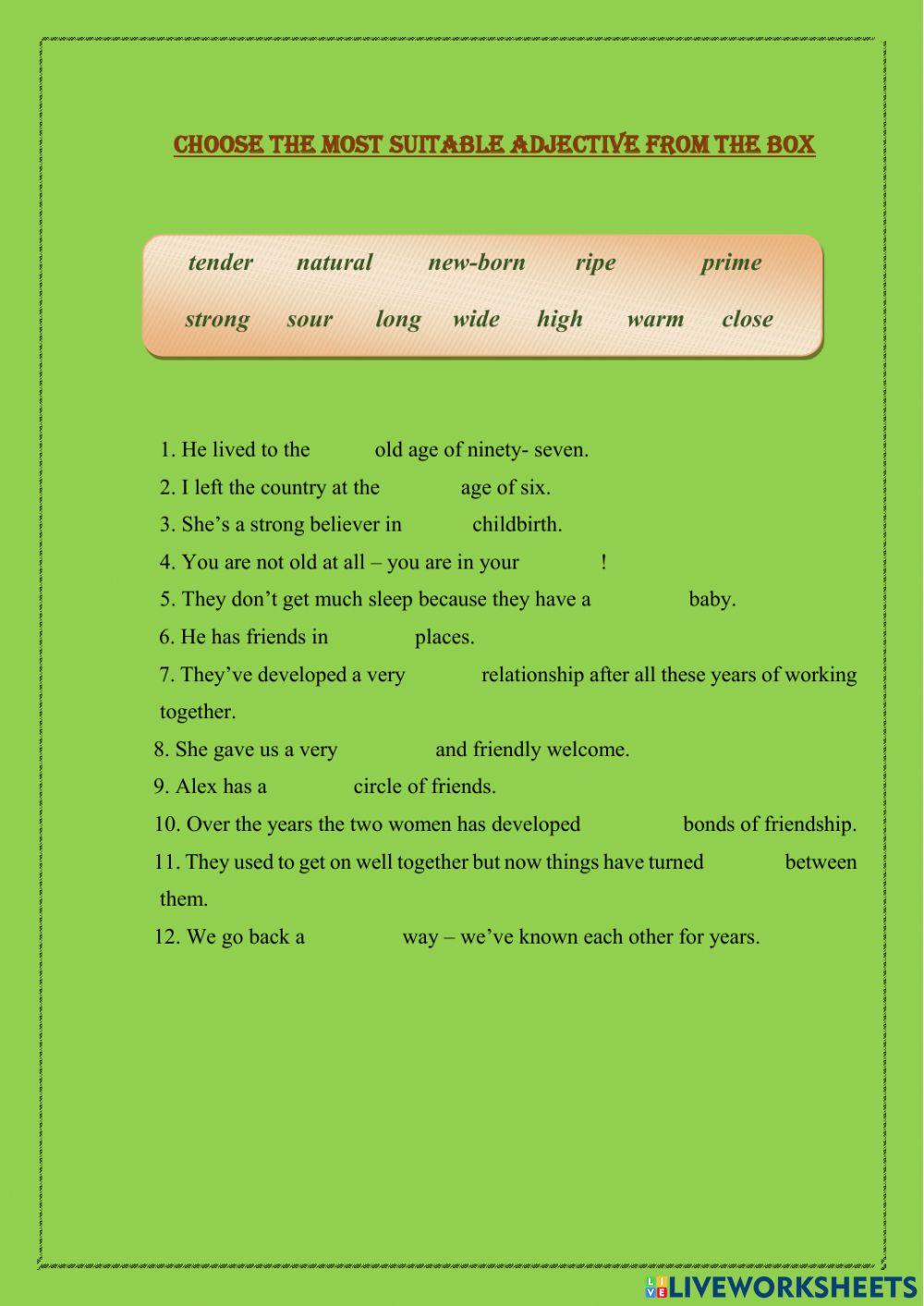 I, My Family, My Friends