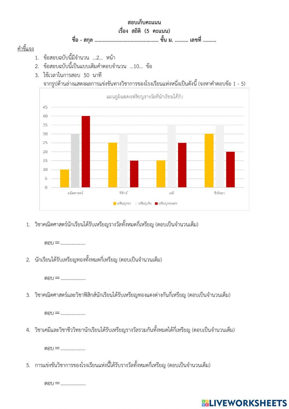 สถิติ ม.1