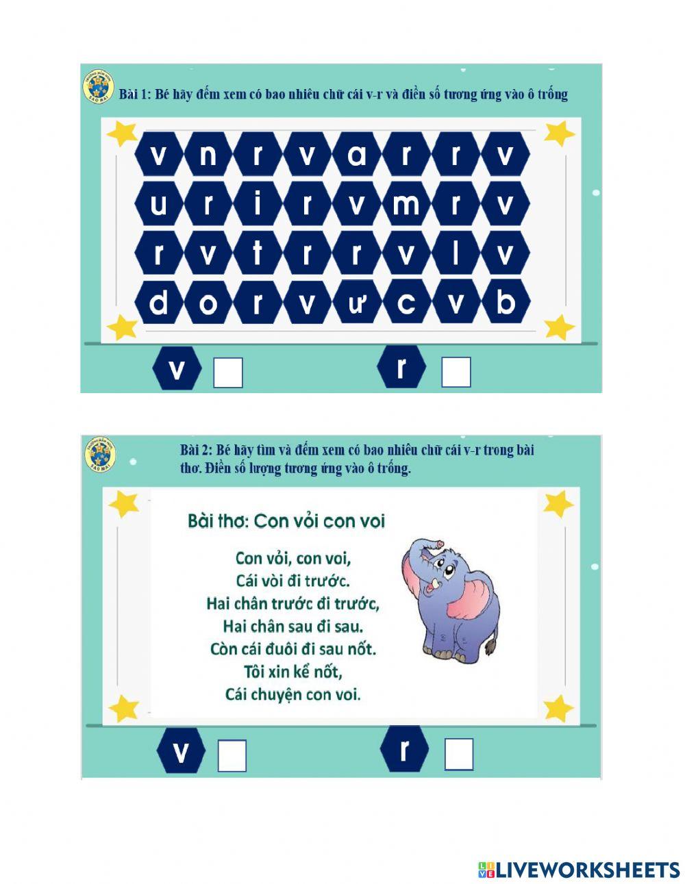 Làm quen chữ cái