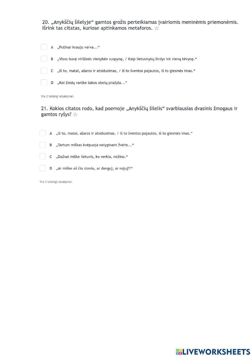 Apibendrinu XIX a. literatūrą