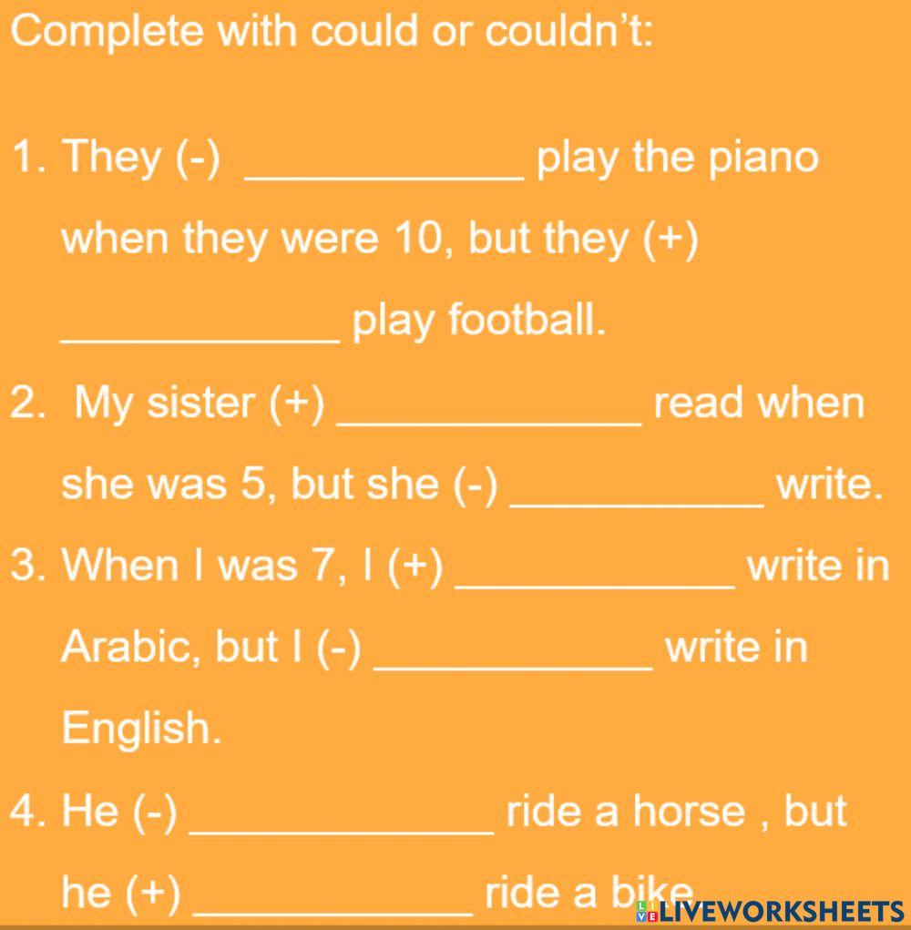 What's the matter? Could  couldn't